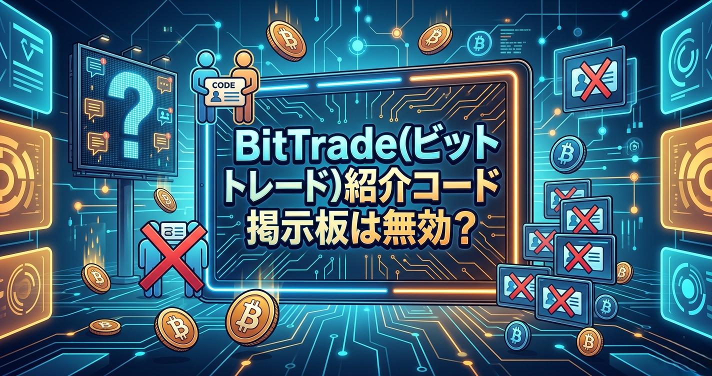 BitTrade(ビットトレード)紹介コード掲示板は無効？2,000円分のビットコインを確実に受け取る全手順【2026年最新】