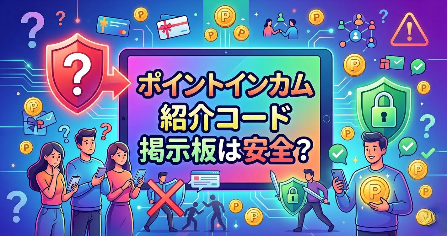 ポイントインカム紹介コード掲示板は安全？最大3,220円特典を確実に受け取るための全知識