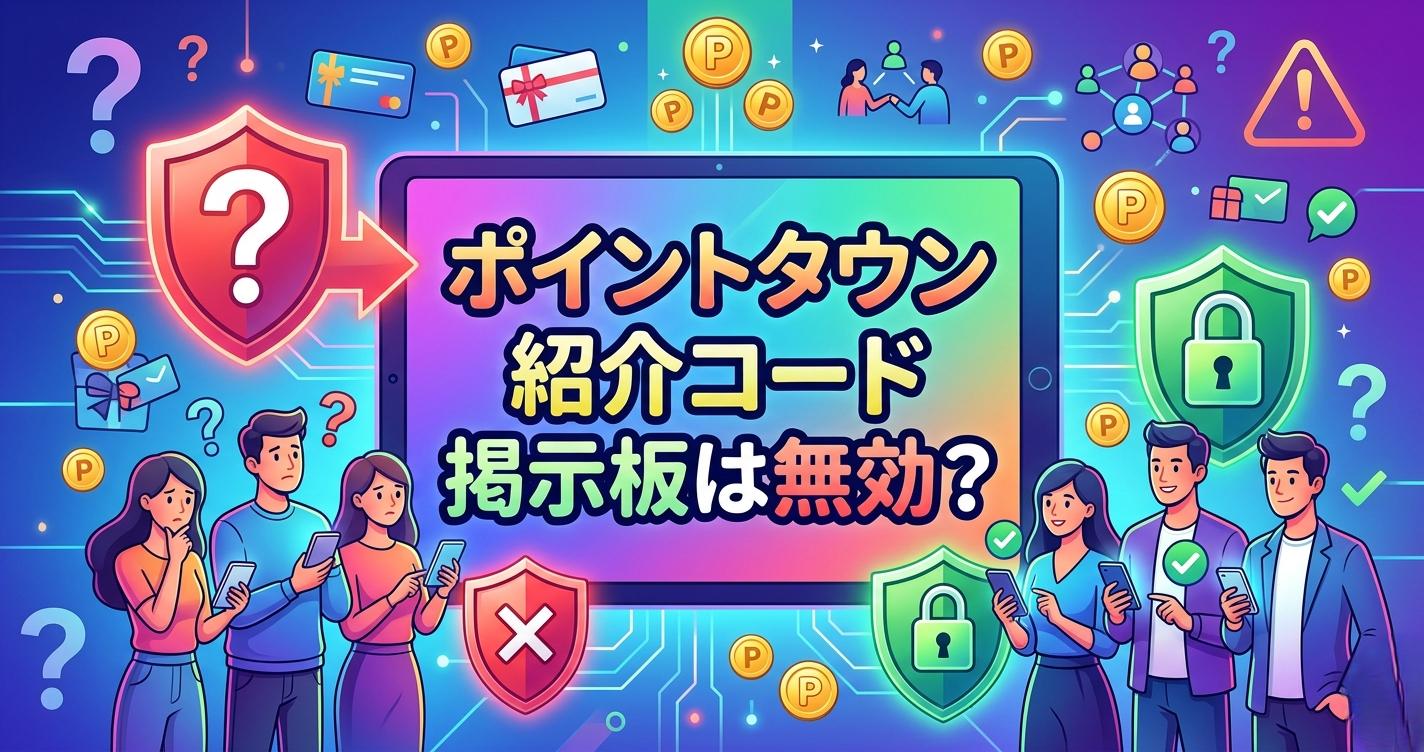 ポイントタウン紹介コード掲示板は無効？最大2,000円特典を確実に受け取る手順と稼ぎ方ガイド
