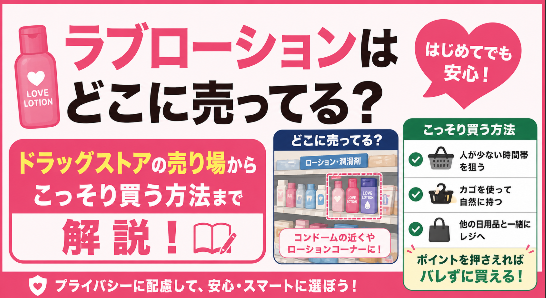 ラブローションはどこで買える？ドラッグストア・ドンキ・通販の売り場と男女別おすすめを調査