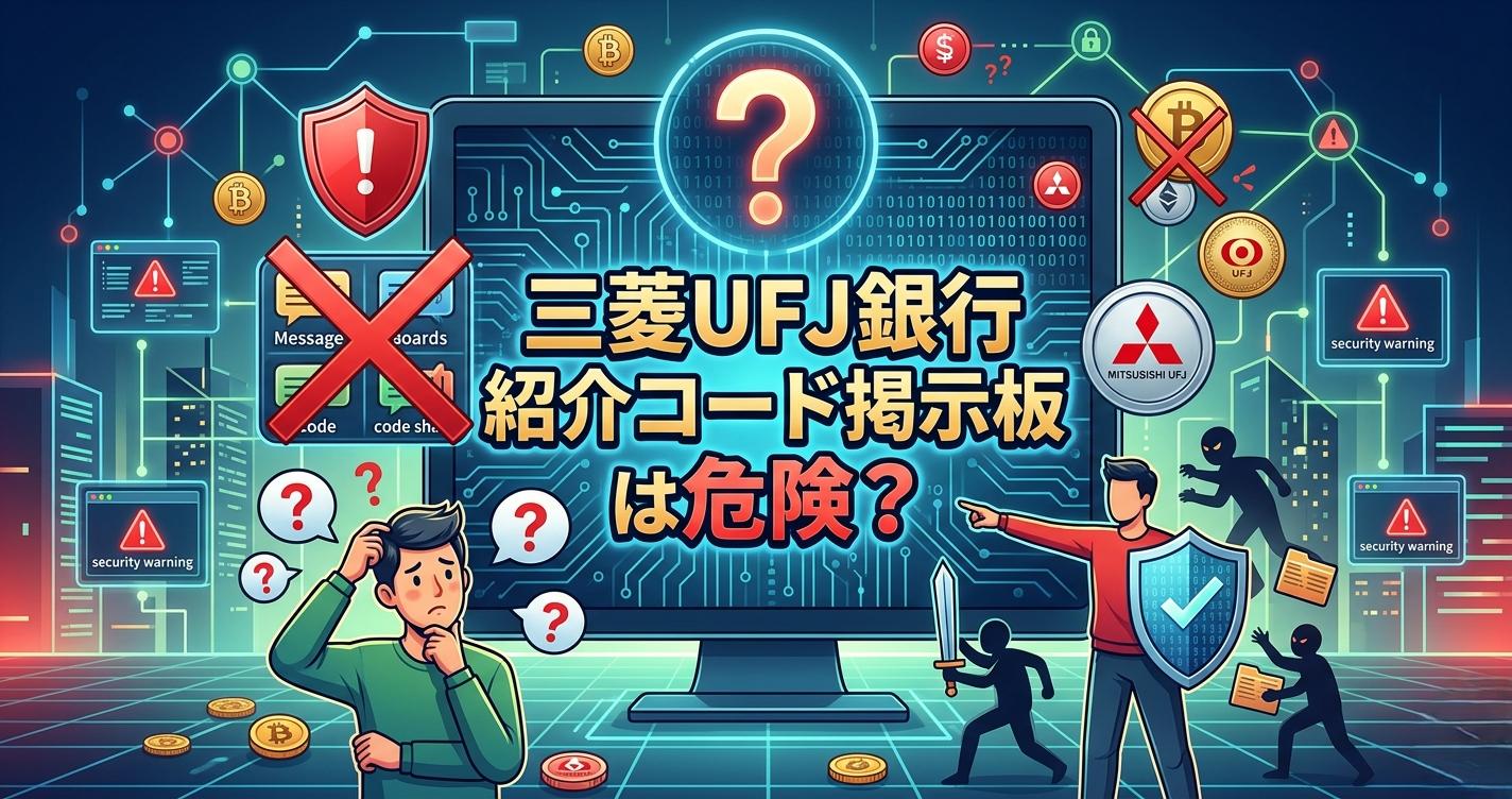 三菱UFJ銀行紹介コード掲示板は危険？現金1,000円特典を確実に受け取る全手順【2026年最新】