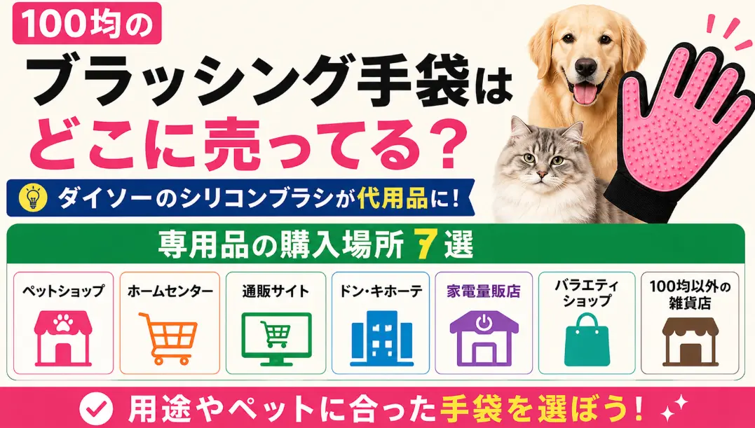 100均のブラッシング手袋はどこに売ってる？ダイソーのシリコンブラシが代用品に・専用品の購入場所7選
